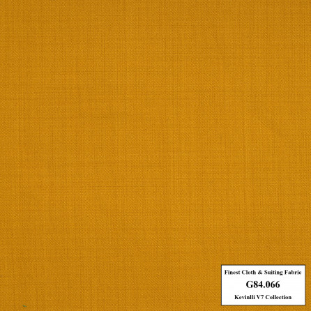 G84.066 Kevinlli V7 - Vải Suit 80% Wool - Vàng trơn
